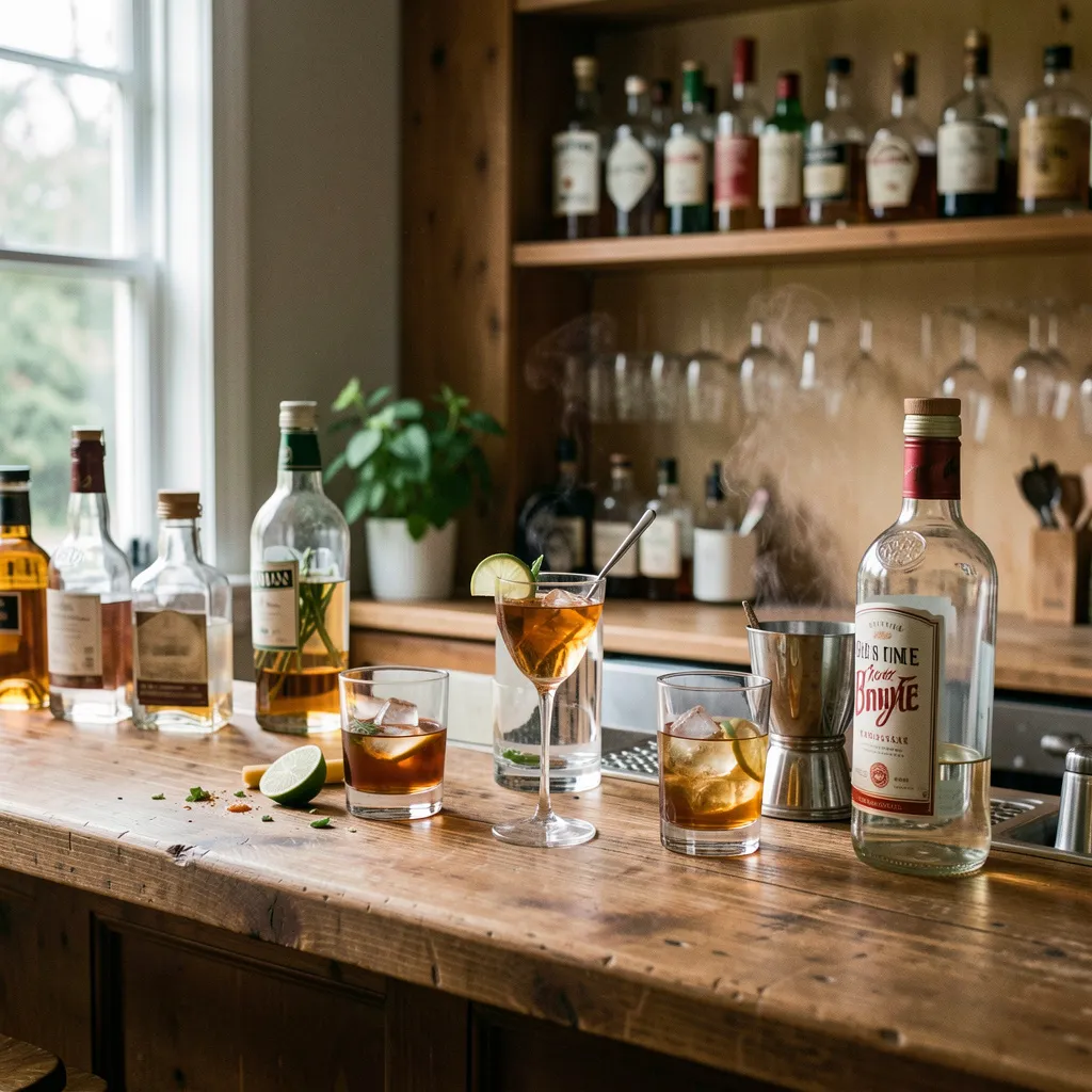 Glassware selection and arrangement